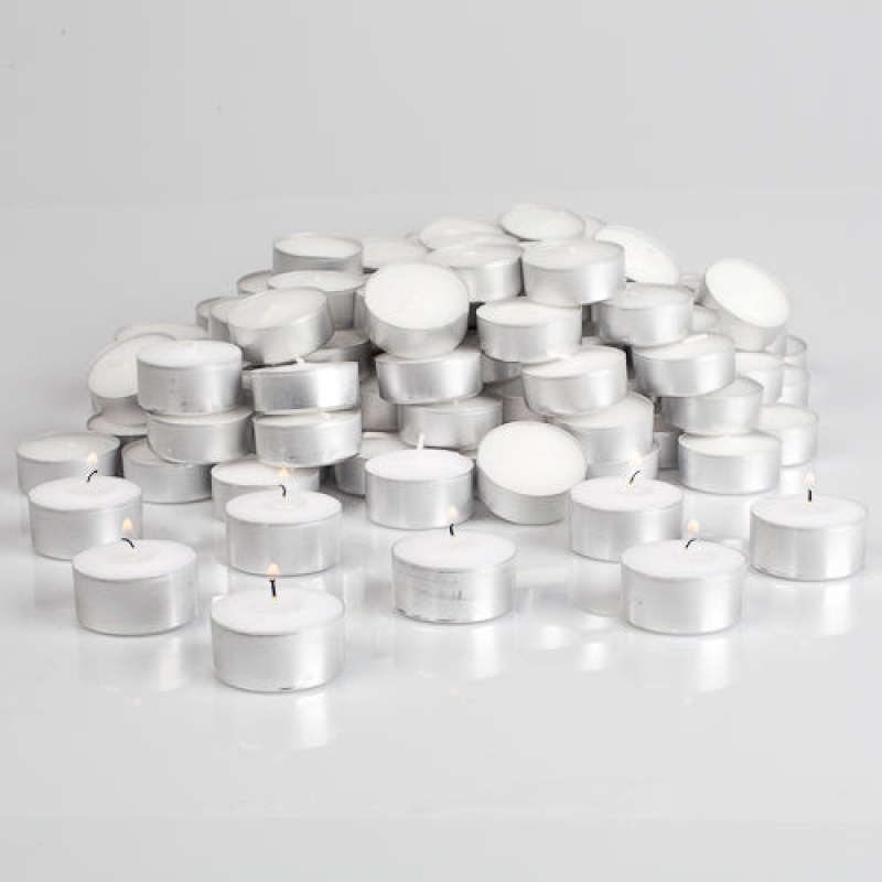 Richland Extended Burn Tealight Candles White Unscented Set Of 400
