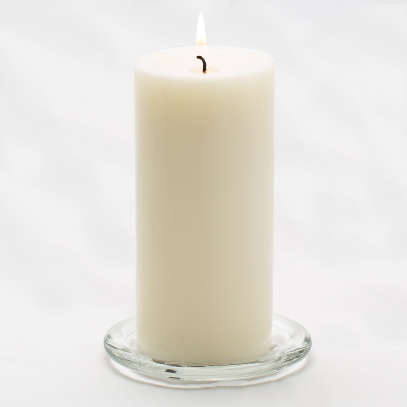 Richland Pillar Candle 3"x6" Light Ivory Set of 6