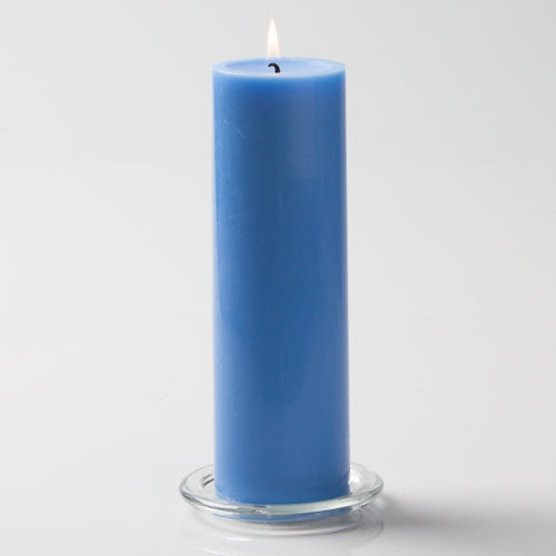 Richland Pillar Candle 3" x 9" Light Blue