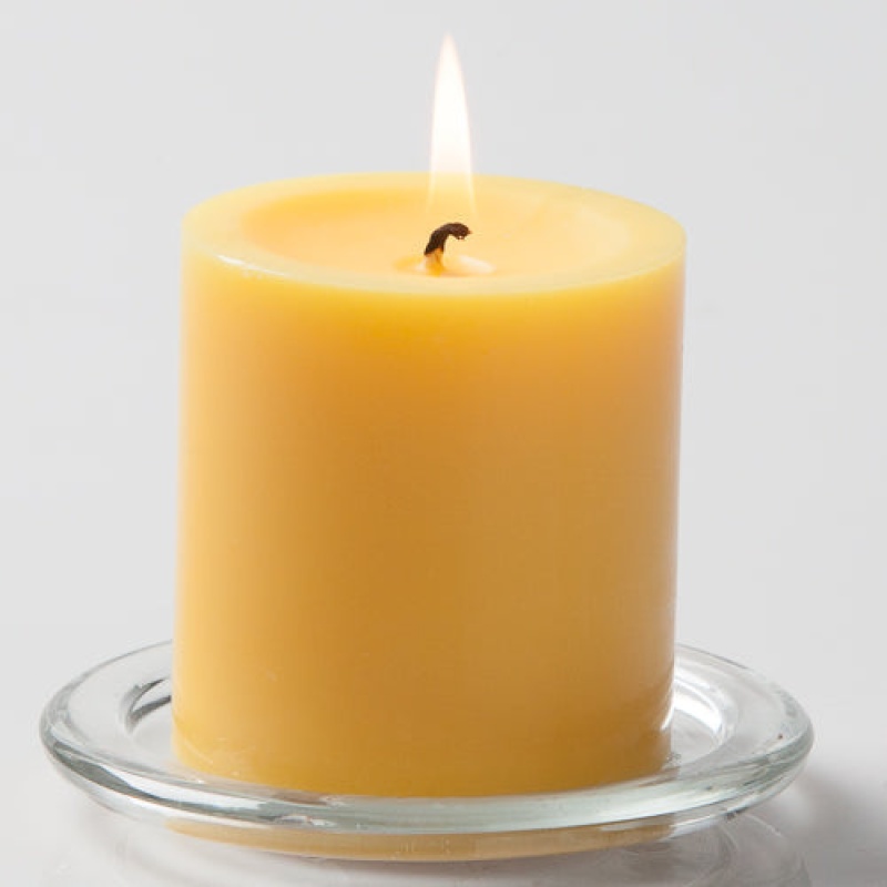 Richland 3" x 3" Yellow Pillar Candles, Set of 12