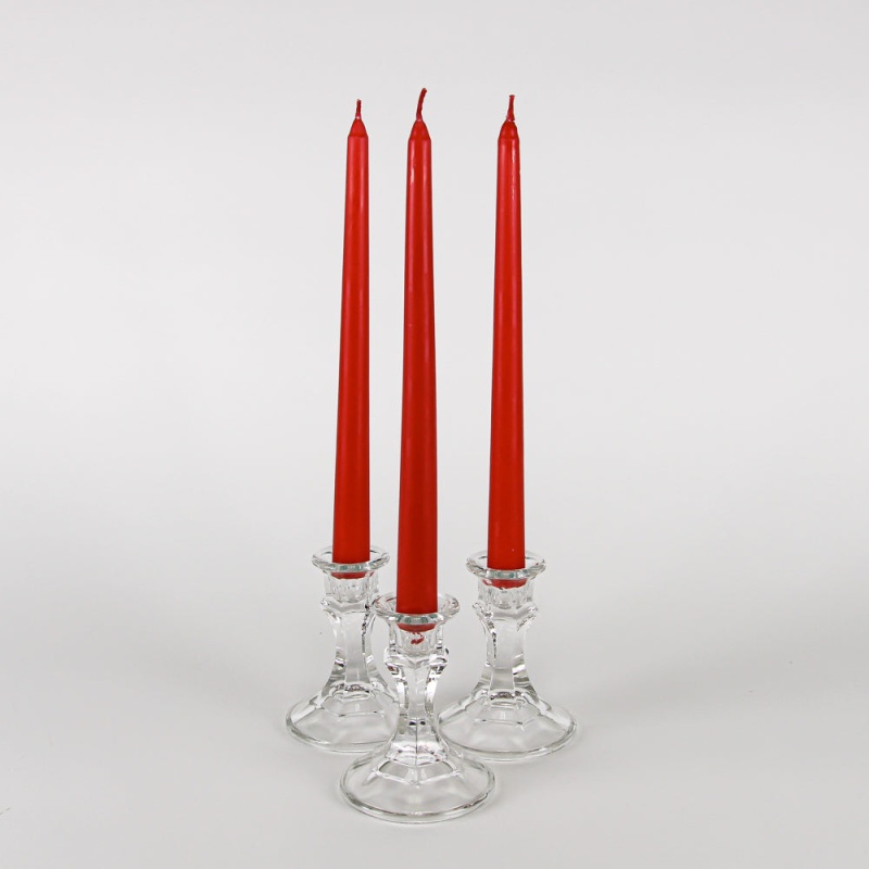 Richland Taper Candles 10" Red Set of 10