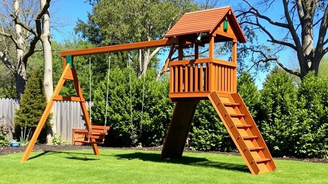 amish swing set