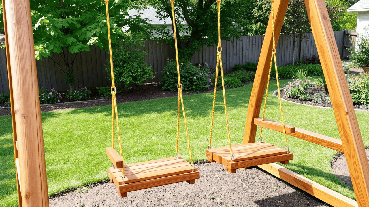 wooden swing set parts