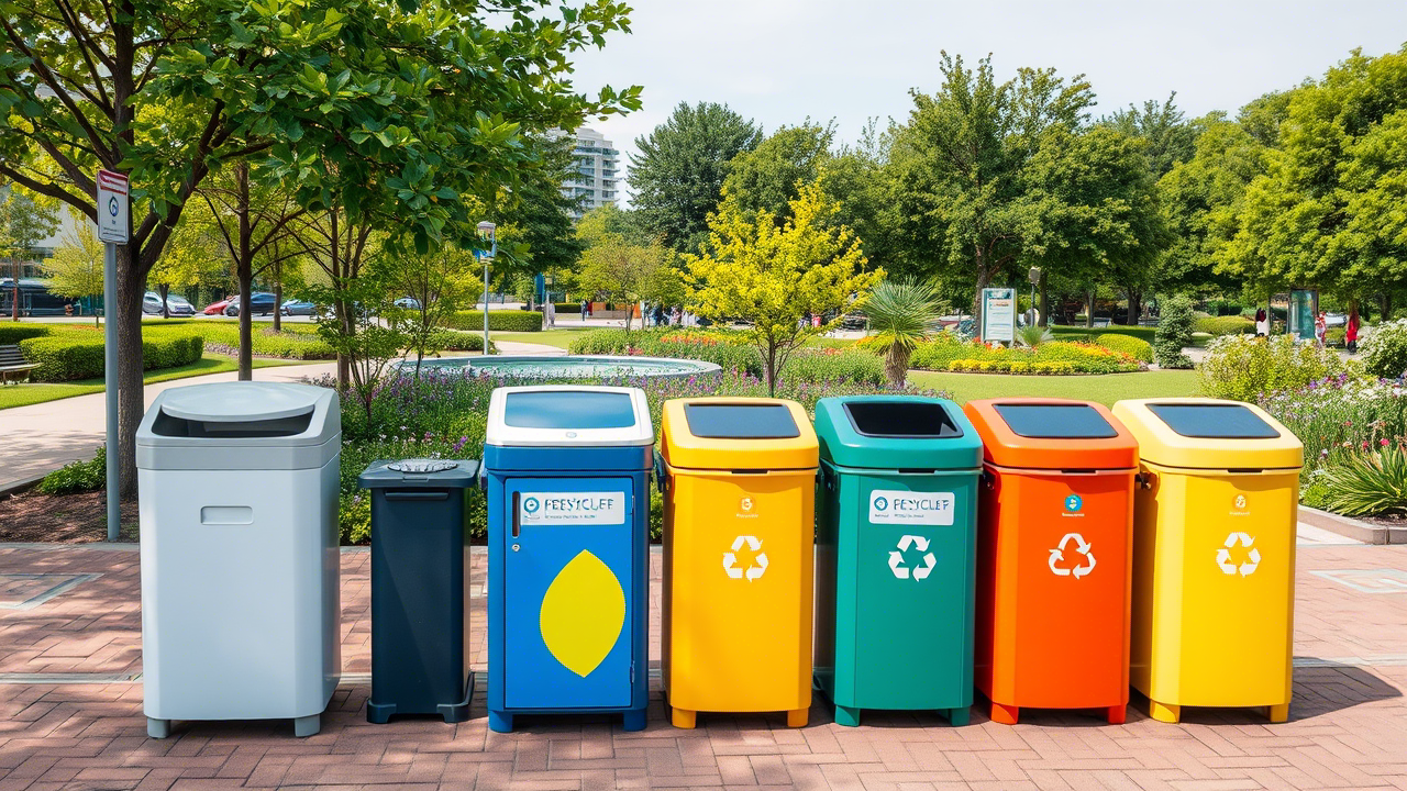 Park Garbage Containers
