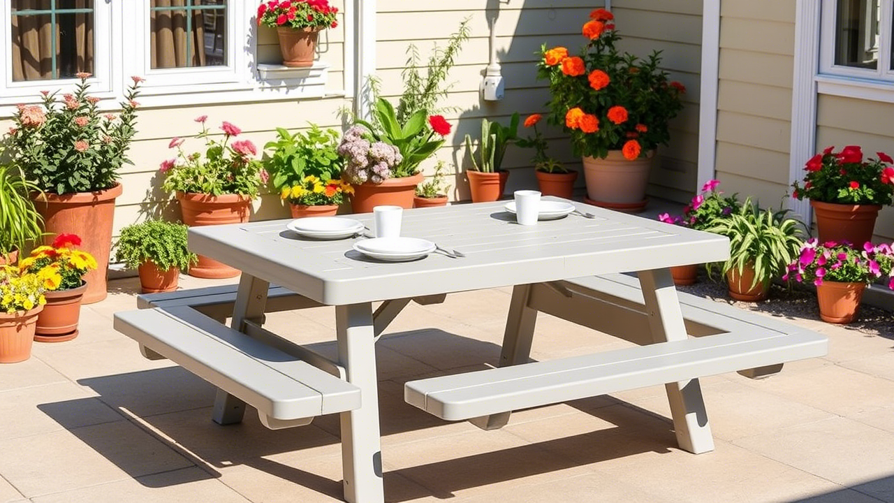 Plastic Picnic Table